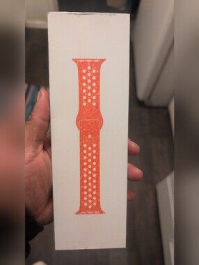 Men's Women's Nike Perforated Sport Silicone Apple Watch Band -Orange 41mm